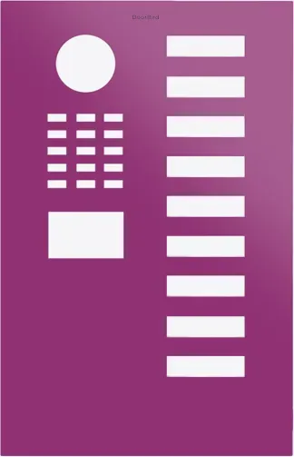 DoorBird D2109V Frontblende Verkehrspurpur, Edelstahl, pulverbeschichtet, seidenmatt