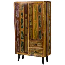 Massivmoebel24 Highboard 90 x 160 x 40 cm Mehrfarbig