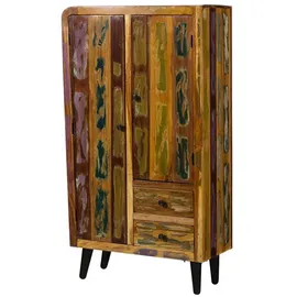 Massivmoebel24 Highboard 90 x 160 x 40 cm Mehrfarbig