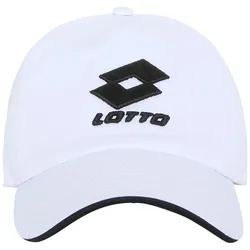 Baseball Cap LOTTO, Damen, weiß (hellweiß), 100% Baumwolle, unifarben, sportlich, Caps, - mit hochwertiger Logo-Stickerei