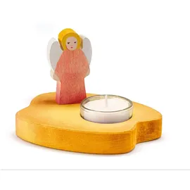 Ostheimer 5530283 Teelicht mit Engel rot