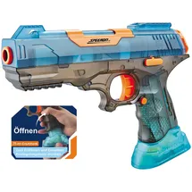 Speeron Akku-Wasserpistole mit großem Wassertank 500 ml und Ersatztank 75 ml