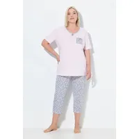 Ulla Popken Pyjama in baby rosa | 62/64