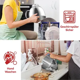 OEM Edelstahl Rührschüssel 4,5Q silber