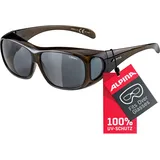 ALPINA OVERVIEW - Verzerrungsfreie und Bruchsichere Sonnenbrille für Brillenträger, Aufsatz für Brillenträger, 100 Prozent UV-Schutz Für Erwachsene