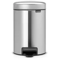 Brabantia PROREGAL Mülleimer, Grau, Metall, 16.8x26.4x23.5 cm, Küchen, Küchenausstattung,