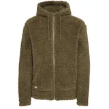 11 Project Fellimitatjacke PRDaag Kapuzensweatjacke Herren Grün XL