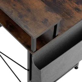 Tectake tectake® Schrebitisch, Industrial Style, mit Monitorständer und Aufbewahrungstasche, 120 x 60 x 110 cm