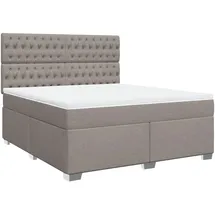 vidaXL Boxspringbett 180 x 200 cm Taupe