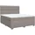 vidaXL Boxspringbett 180 x 200 cm Taupe