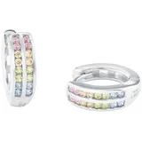 Prinzessin Lillifee Creolen 2024374 bunt Silber 925 mit Zirkonia