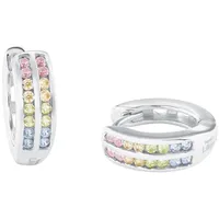 Prinzessin Lillifee Creolen 2024374 bunt Silber 925 mit Zirkonia