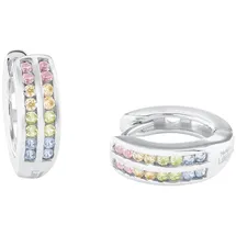 Prinzessin Lillifee Creolen 2024374 bunt Silber 925 mit Zirkonia