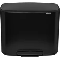 Brabantia Bo Treteimer 3 x 11 l Schwarz