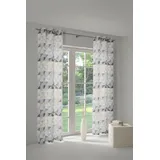 Wirth Vorhang WIRTH "Berlare" Gr. 2, grau (hellgrau), B:132cm H:175cm, Jacquard, Baumwolle, Polyester, Gardinen