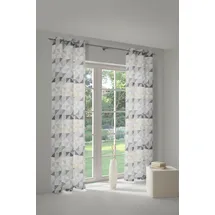 Wirth Vorhang WIRTH "Berlare" Gr. 2, grau (hellgrau), B:132cm H:175cm, Jacquard, Baumwolle, Polyester, Gardinen