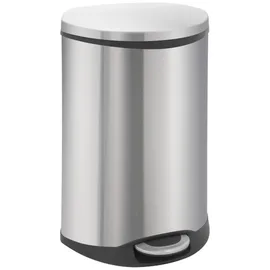 Proregal Muschelförmiger Treteimer 50 l Silber