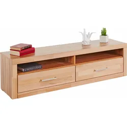 Lowboard HOME AFFAIRE "Ribe", beige (kernbuche teilmassiv), B:140cm H:38cm T:35cm, Holz teilmassiv, Sideboards, Breite 140 cm