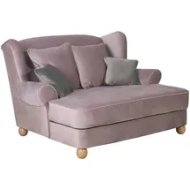 58 aufm Kessel Sessel Katiga Samtvelours 58 x 0 x 0 cm Rosa mit Kissen