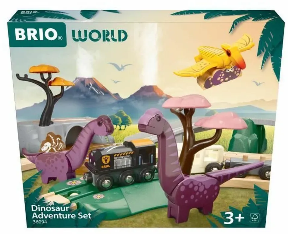 Trainiere mit Circuit Brio Aventure Dinosaure