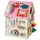 Costway Lernspielzeug Kinder Spielhaus, Montessori Holz Spielzeug rosa