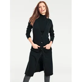 Heine Long-Strickjacke Schwarz 40
