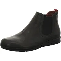 THINK! Herren King Leder gefütterte nachhaltige Chelsea-Boots, 0000 SCHWARZ/Kombi, 40.5 EU