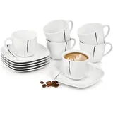 sänger Kaffeeservice Bilgola Black Lines 12 teilig für 6 Personen,