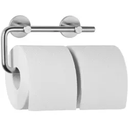 Wagner EWAR Doppel-Toilettenpapierhalter, AC 252 700 252 , Matt geschliffen, 260 x 110 x 66 mm