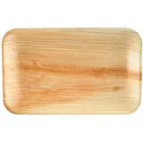 Wisefood Palmblatt Teller rechteckig 23 x 16 cm 50 St. Beige