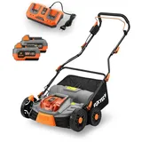 FUXTEC 40V Akku-Vertikutierer SET FX-E2VE38SET
