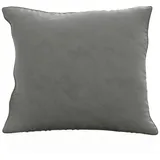Intirilife Kissenbezug aus Samt 40x40 cm in Grau - Gr.: onesize