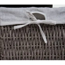 Mendler Waschbeckenunterschrank 60 x 65 x 31 cm Braun/Grau