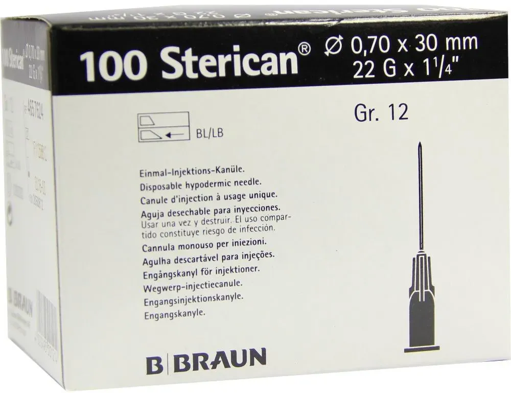 Sterican 0.70x30 Schw L L 100 ST
