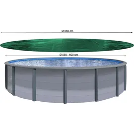 Quick Star Poolabdeckung Rund grün Ø 680 cm