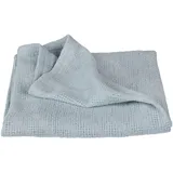roba Kuscheldecke Strickoptik 80 x 80 cm Lil Planet GOTS zertifiziert - Hellblau