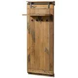 Massivmoebel24 Wandgarderobe Railway 59 x 32 x 145 cm Beige