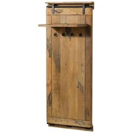 Massivmoebel24 Wandgarderobe Railway 59 x 32 x 145 cm Beige