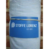 Stoff - Batist Streifendessin - Fb. Hellblau Meterware