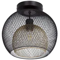 Nowa Deckenleuchte Deckenlampe Küchenlampe Gitter Flurleuchte schwarz gold D