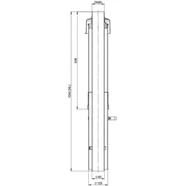 ATEC Dachhochführung PolyTop schwarz 650mm DN80/125