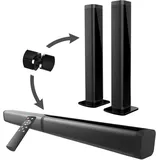 OYLCDI Soundbar Teilbare 2-in-1 Soundbar, mit Bluetooth-Verbindung Speaker Soundbar (Bluetooth Speaker Soundbar Stereo) schwarz