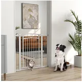 PawHut Türschutzgitter Stahl Kunststoff