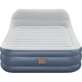 BESTWAY Luftbett TriTech® Doppelluftbett SleekFlowTM mit Kopfteil & integrierter Elektropumpe 226 x 152 x 84 cm
