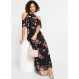 bonprix Maxikleid Schwarz M