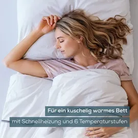 Beurer UB 75 Wärmeunterbett – Kuschelige Wärme mit 6 Temperaturstufen - Weiß