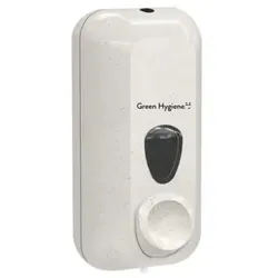 Seifenspender Green Hygiene, 550 ml, nachfüllbar, Kunststoff, weiß-meliert #DRÜCKEBERGER