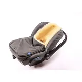 Hofbrucker Lammfell Fußsack Maxi für Babyschale in Braun | Gr.: onesize