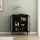 [en.casa] Vitrine Fauske 80 x 40 x 101,5 cm Schwarz