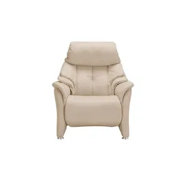 HIMOLLA Relaxsessel 4217 Leder 96 x 107 x 91 cm Beige mit Kopfteil